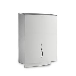 Диспенсер для рушників із нержавіючої сталі на 400 листів для ресторанів ТРЦ та бізнес-центрів