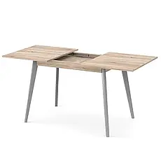 Стіл прямокутний розкладний Neman БОН 1180 ДСП Дуб сонома / Сірий, фото 3