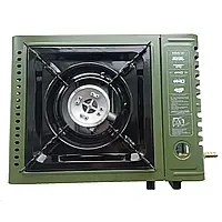 Портативна туристична газова плита одноконфорочна ZD-6800 X-Treme із п єзопідпалом, 2.1 кВт, кейс, економна витрата газу