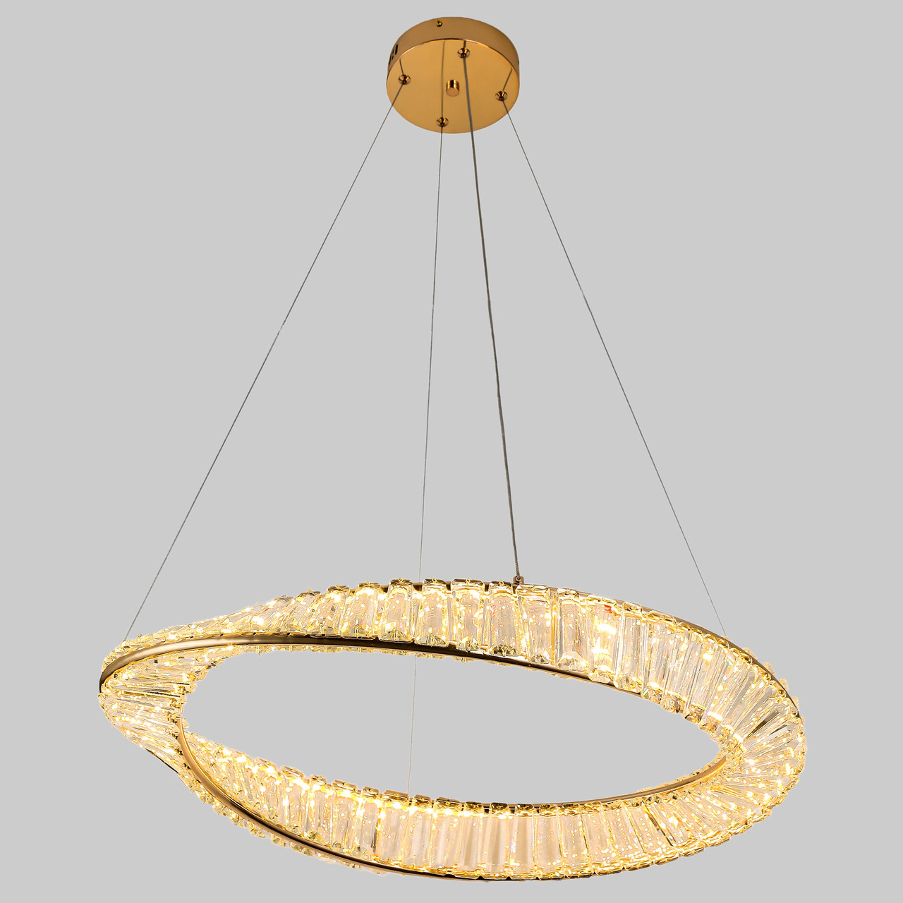 Люстра золота "CRYSTAL" арт-деко (99-L8812 (600) FGD)