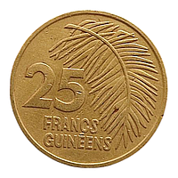 Гвінея 25  франків, 1987