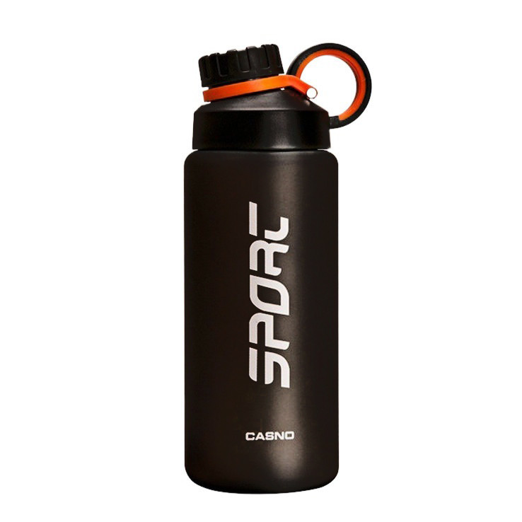 Пляшка для води CASNO 800 мл KXN-1242 Чорна, фото 1
