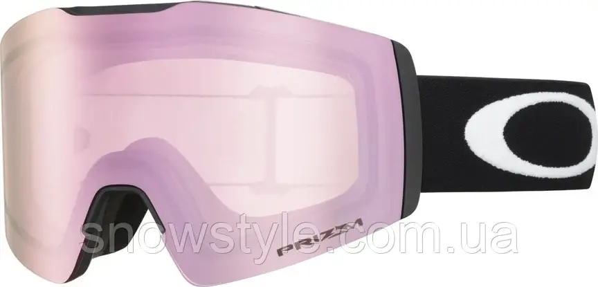 Гірськолижна маска Oakley Fall Line M (XM) Matte Black лінза Prizm HiPink Iridium + кейс, фото 1