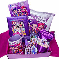 Подарунковий бокс Хантрікс Huntrix Kpop Demon Hunters з футболкою