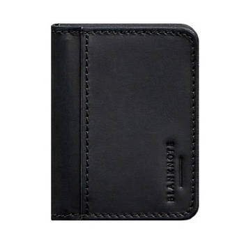 Шкіряна обкладинка для прав або id-паспорту 4.0 (чорна)