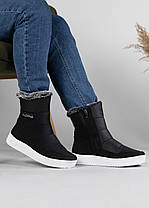 Дутики жіночі зимові чорні з замком (4101), фото 5