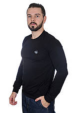 Лонгслів чоловічий Calvin Klein чорний, фото 3