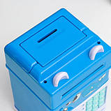 Скарбничка пластик для монет і купюр "Сейф - Кит" кодовий замок, звук 3 АА 20,5х13х12 см, фото 2