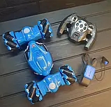 Машинка-перевертень Stunt Car YL-51, керування рукою, керування жестами та звичайним пультом Синій, фото 2