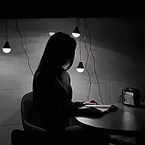 Ліхтар GD-101 PowerBank, із сонячною зарядкою + лампочки 3 шт., фото 3