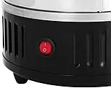 Електрошашколичниця шашличниця електромангал на 6 шампурів із неіржавкої сталі Crownberg CB-7416 Grey 1000W, фото 2