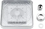 Лійка насадка для душу з LED-підсвіткою RGB світлодіодна, квадратна 150 мм LED Shower head AND XL-902, фото 6