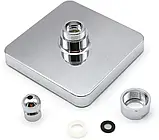 Лійка насадка для душу з LED-підсвіткою RGB світлодіодна, квадратна 150 мм LED Shower head AND XL-902, фото 7