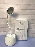 Портативна Компактна яскрава без дротова настільна лампа із сенсорним керуванням. Найкраща ціна!, фото 4