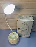 Портативна Компактна яскрава без дротова настільна лампа із сенсорним керуванням. Найкраща ціна!, фото 7