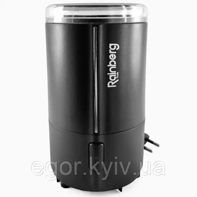 Кавомолка електрична роторна 300W Rainberg RB-302 Чорний, фото 1