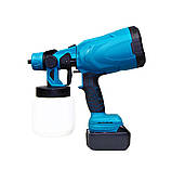 Акумуляторний фарбопульт із регулюванням ширини 24v з акумулятором у комплекті, фото 2