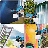 Акумуляторний фарбопульт із регулюванням ширини 24v з акумулятором у комплекті, фото 3