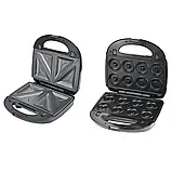 Мультимейкер Сендвічниця зі знімними формами 8 в 1 Opera OP-910 на 3000 Вт, фото 4