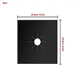 Жиронепроникний папір чорний  ⁇  Тефлонова накладка на газову плиту  ⁇  Захисний папір для плити, фото 2