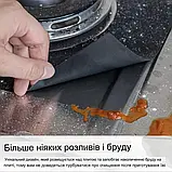 Жиронепроникний папір чорний  ⁇  Тефлонова накладка на газову плиту  ⁇  Захисний папір для плити, фото 8