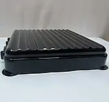 Побутова газова плита на 4 конфорки з кришкою Rainberg RB-2227 Чорний, настільна плита для газу, фото 5