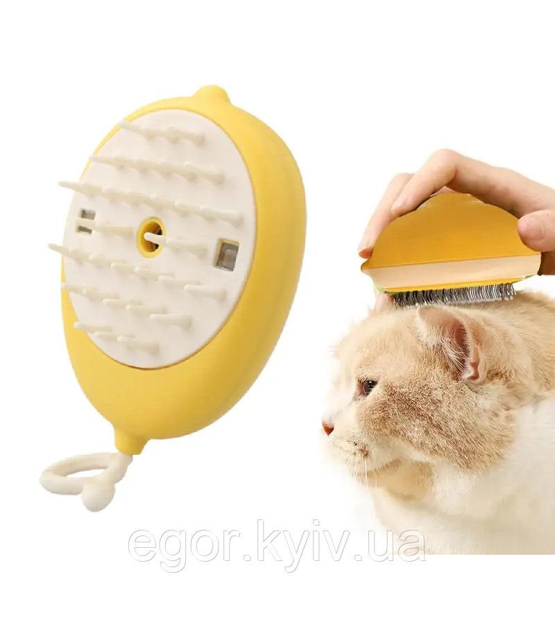 Щітка масажна для догляду за шерстю тварин 4 в 1 ПАРОВА Pet comb, фото 1