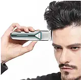 Професійна акумуляторна машинка тример для стриження волосся VGR V-008 3 знімні насадки, фото 4