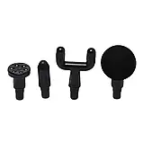 Масажер м'язовий ручний Massage Gun Акумуляторний перкусійний Масажний 4 насадки для рук ніг шиї, фото 2