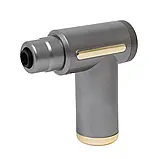 Масажер м'язовий ручний Massage Gun Акумуляторний перкусійний Масажний 4 насадки для рук ніг шиї, фото 6