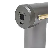 Масажер м'язовий ручний Massage Gun Акумуляторний перкусійний Масажний 4 насадки для рук ніг шиї, фото 7