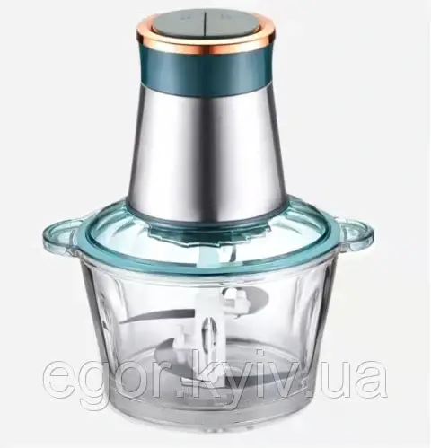 Електричний подрібнювач 2 л 4 леза з неіржавкої сталі Rainberg RB-2201 1300 Watt, фото 1