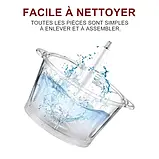 Електричний подрібнювач 2 л 4 леза з неіржавкої сталі Rainberg RB-2201 1300 Watt, фото 6