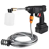 Бездротовий водяний пістолет високого тиску, мийка автомобіля на два акумулятори XL-287, фото 3