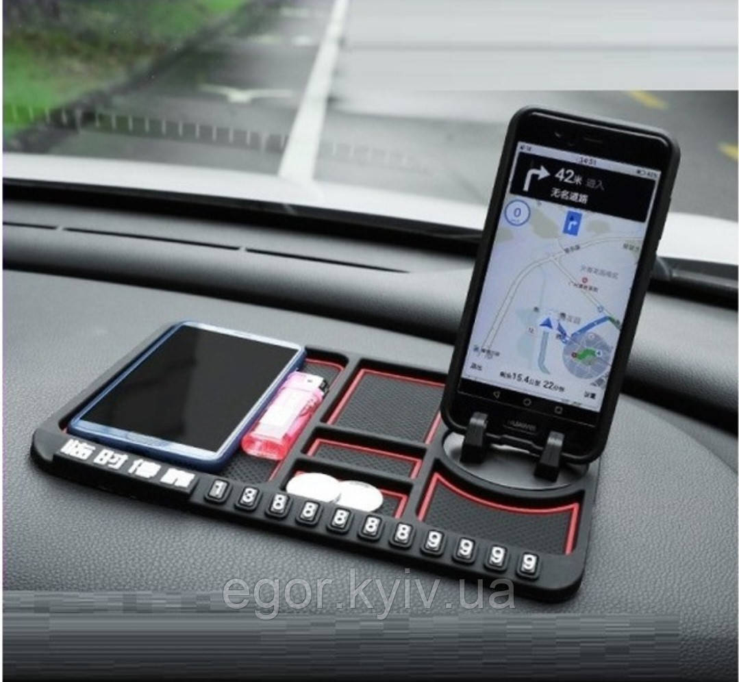 Органайзер для мобільного телефона липкий липкий килимок в авто, фото 1