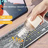 Ручний пилосос 2,5 кПа, портативний пилосос, що перезаряджається для клавіатури, комп'ютерної електроніки, фото 6