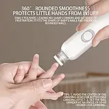 Кусачки для нігтів із підсвіткою для дітей, що обертається на 360 градусів пилка для нігтів, фото 5