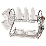 Органайзер для сушіння посуду та кухонних приладів Wet Dish Organiser 8051S ART-0448, фото 5