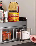 Алюмінієва підвісна полиця для спецій, полиця для зберігання, органайзер для спецій на кухні, фото 4
