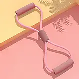 Еспандер для фітнесу FITNESS тренувань зі схуднення спорту йоги, вісімка, для чоловіків жінок, фото 6