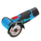 Кутова шліфувальна машина БОЛГАРКА Meterk, акумуляторна в кейсі 19500 об./хв, 500 Вт, 1200 мА·год, фото 2