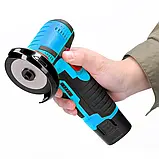 Кутова шліфувальна машина БОЛГАРКА Meterk, акумуляторна в кейсі 19500 об./хв, 500 Вт, 1200 мА·год, фото 3