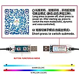Автомобільна RGB-підсвітка салону з підтримкою програми 4 шт USB, фото 3