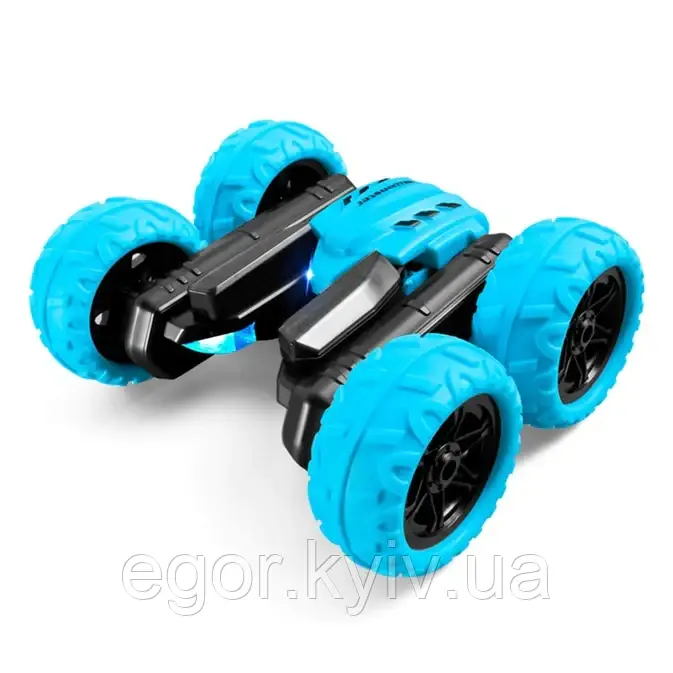 Перевертна трюкова машинка 360° RC Stunt Car на радіокеруванні Блакитна 1:12, фото 1