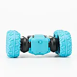 Перевертна трюкова машинка 360° RC Stunt Car на радіокеруванні Блакитна 1:12, фото 4