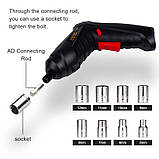 Електрична викрутка зі зміною кута нахилу LY-83 дриль шурупокрут, фото 4