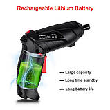 Електрична викрутка зі зміною кута нахилу LY-83 дриль шурупокрут, фото 5