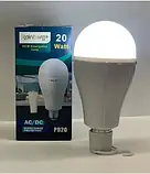 Енергоощадна лампа 20w з 2 змінними акумуляторами та зарядкою 18650, Rainberg P920, фото 7
