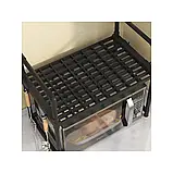 Полиця-стелаж для кухонного начиння з гачками YH-6616-2 Універсальна полиця для кухні 48х26х49 см, фото 4