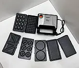 Вафельниця 7в1 2200 Вт Zepline ZP-811 Мультимейкер зі знімними пластинами, фото 3